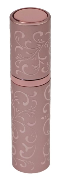 Taschenzerstäuber, Pink, eindrehbarer Zerstäuberkopf, Blumendekor, für 8 ml