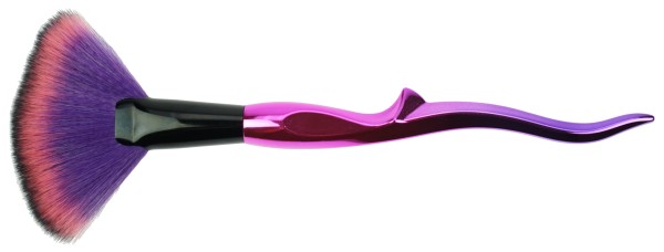 Fächerpinsel &quot;Pink/Schwarz&quot; feines Synthetik-Haar